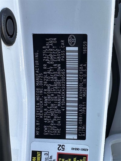 2025 Toyota Camry XLE