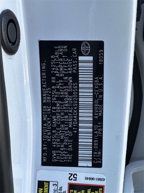 2025 Toyota Camry XLE