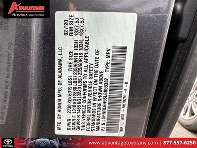 2020 Honda Odyssey EX